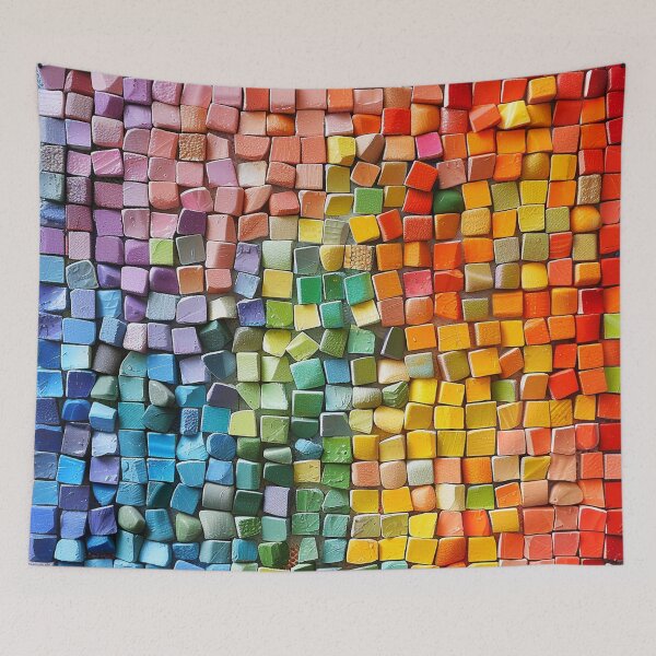 Item preview, Colorful bricks - mosaic designed and sold by silent-violin.