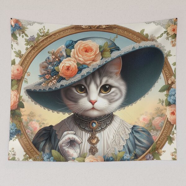 Item preview, Lady Rose Cat Portrait designed and sold by Simplybe1.