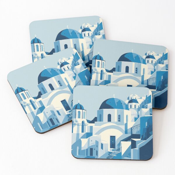 Item preview, Fabulous Blue, White Abstract Santorini, Greece designed and sold by Gaborai.