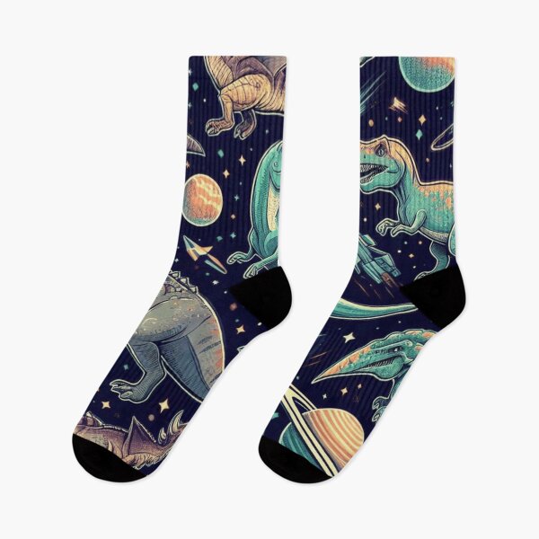 Item preview, Dinosaurs in Space Pattern - Playful Design for Dino Enthusiasts designed and sold by asbno19.