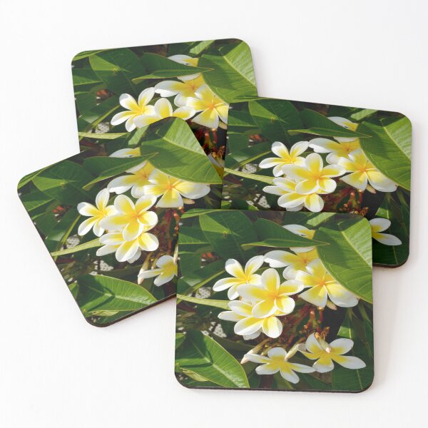 Item preview, "Morning Embrace: Yellow Frangipani Flowers and the Rising Sun" designed and sold by A-Work-Of-Art.
