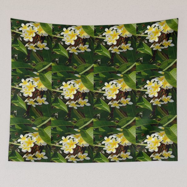 Item preview, "Morning Embrace: Yellow Frangipani Flowers and the Rising Sun" designed and sold by A-Work-Of-Art.