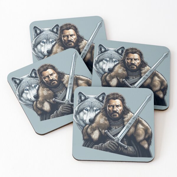 Item preview, Ned Stark and His Wolf - Game of Thrones designed and sold by kgbgallery.