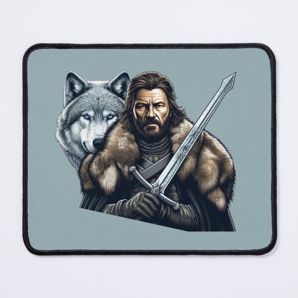 Item preview, Ned Stark and His Wolf - Game of Thrones designed and sold by kgbgallery.