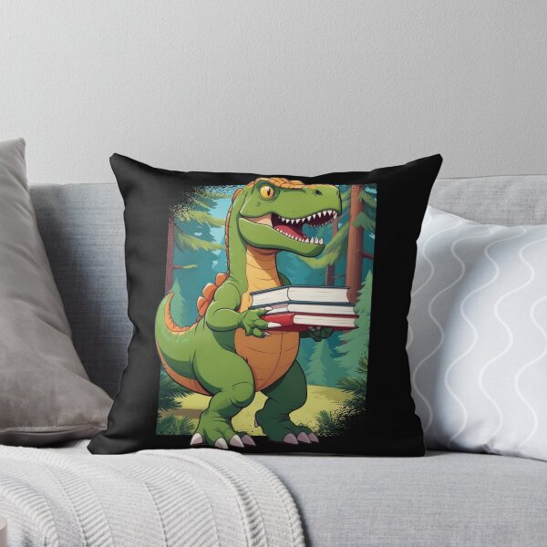 Item preview, Reading Dinosaur T Rex Dinosaur Lover Dino Book Gift Idea designed and sold by DrawHandArt.