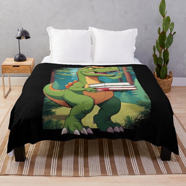 Item preview, Reading Dinosaur T Rex Dinosaur Lover Dino Book Gift Idea designed and sold by DrawHandArt.