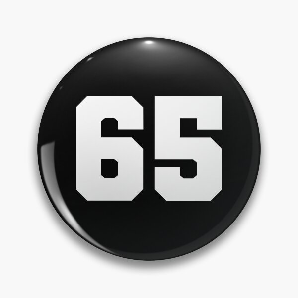 Item preview, 65, sixty-five, white, soccer league designed and sold by Numbers-Art.
