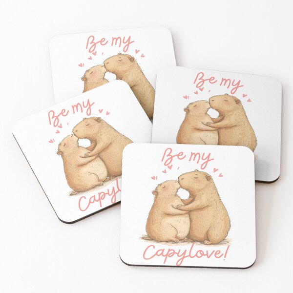 Item preview, Capybara Valentine designed and sold by VisualArtsOasis.