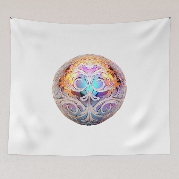 Item preview, Opalescent Faberge Sphere designed and sold by TheGlassPortal.