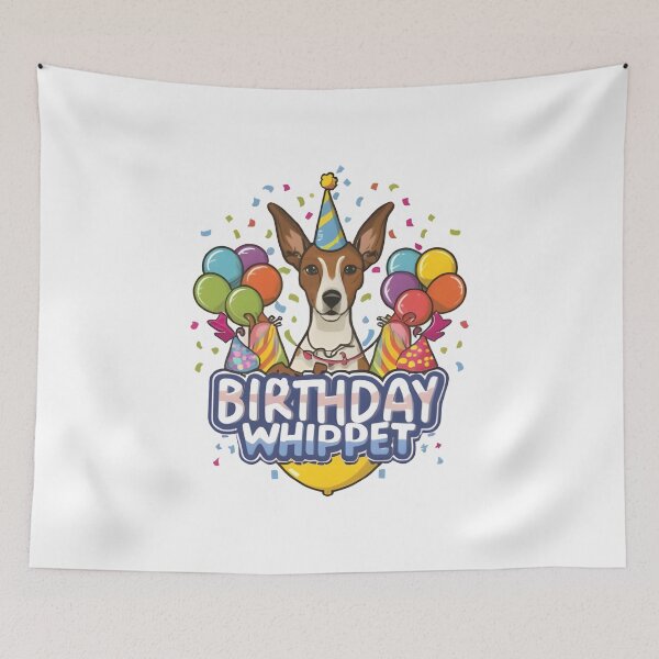 Artikelvorschau, Whippet-Geburtstag entworfen und verkauft von 4uoffers.