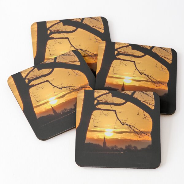 Item preview, Sunset over Airdrie Scotland designed and sold by KaisPrints.