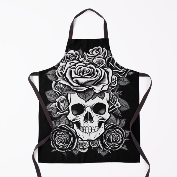 Item preview, Skull with roses skull flowers gothic designed and sold by Frostquest.