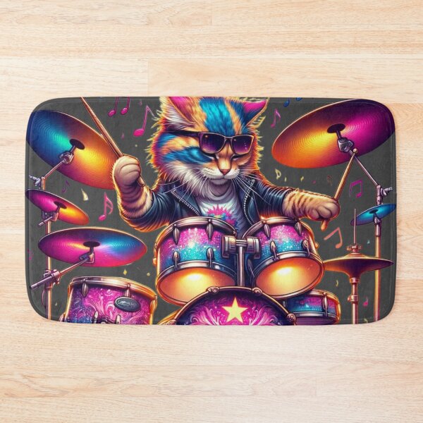 Item preview, Rhythmic Purr-fection: The Drumming Cat designed and sold by Prosser87.