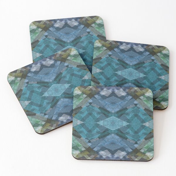 Item preview, Abstract Blue Geometric Pattern designed and sold by DonnaSiggy.