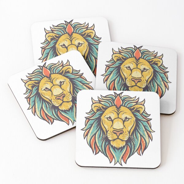 Item preview, Colorful lion head 1 designed and sold by hhh-art.