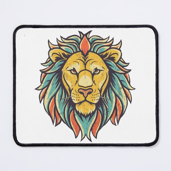 Item preview, Colorful lion head 1 designed and sold by hhh-art.
