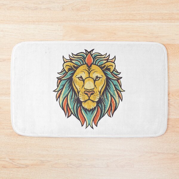 Item preview, Colorful lion head 1 designed and sold by hhh-art.