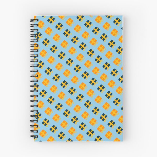 Item preview, Orange & Yellow Presents Gifts Holiday Blue Infinity Pattern designed and sold by Alchemy-A-La-G.