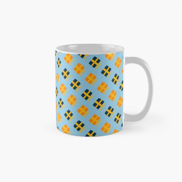 Item preview, Orange & Yellow Presents Gifts Holiday Blue Infinity Pattern designed and sold by Alchemy-A-La-G.