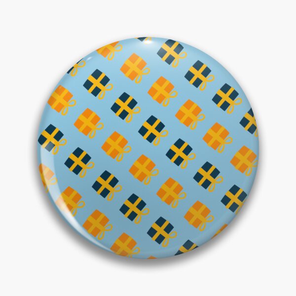 Item preview, Orange & Yellow Presents Gifts Holiday Blue Infinity Pattern designed and sold by Alchemy-A-La-G.