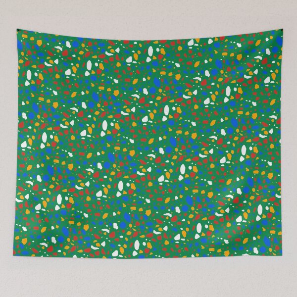 Item preview, Multicolor Random Terrazzo Spot Blots Green Infinity Pattern designed and sold by Alchemy-A-La-G.