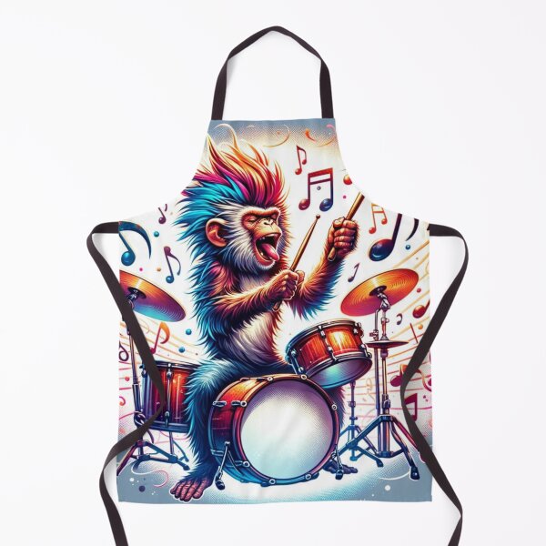 Item preview, Rhythmic Primate: The Drumming Rockstar Monkey designed and sold by Prosser87.