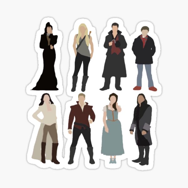 OUAT Hauptcharaktere Sticker