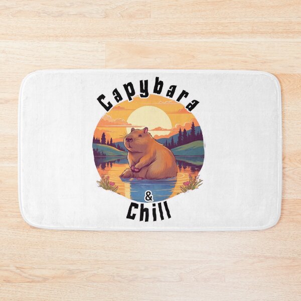 Item preview, Capybara and Chill  designed and sold by Thehatinthecat.