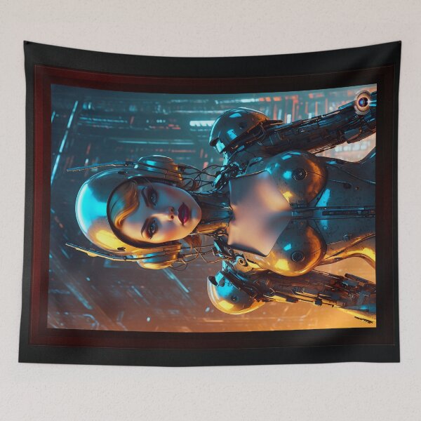 Item preview, Reporting For Duty Sir Beautiful AI Concept Art Sci-Fi Portrait by Xzendor7 designed and sold by Xzendor7 Digital Art Creations.