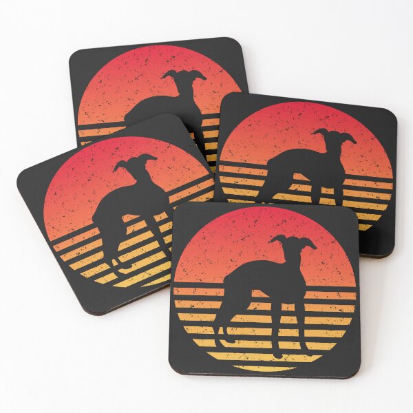 Item preview, Whippet Birthday For Whippet Mum Wife Retro Sunset designed and sold by WildPalette-Art.