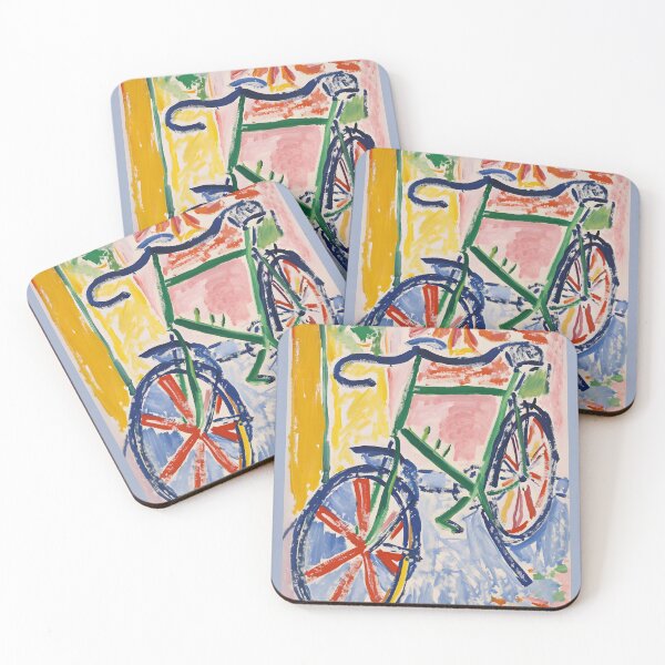Item preview, Fauvist Romantic Love Dreams on Two Wheels- Paris Inspired Bike - A Captivating Tale of Elegance and Vivid Parisian Dreams designed and sold by OlfactoART Studio.