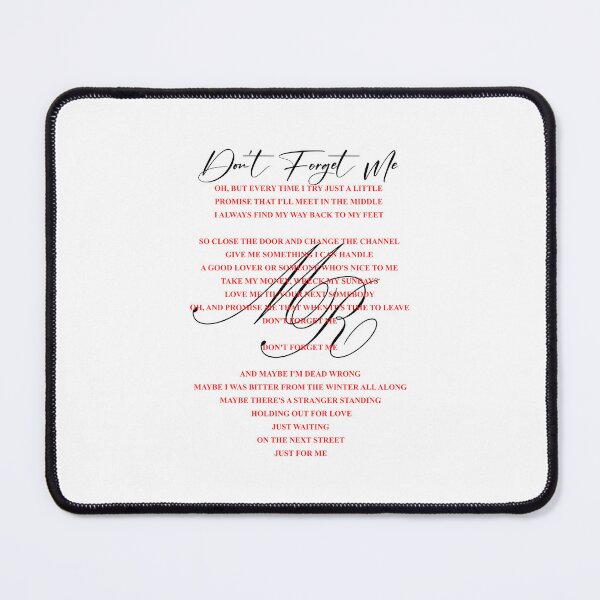 Item preview, Maggie Rogers Merch Don't Forget Me Lyric designed and sold by drawn-nana.