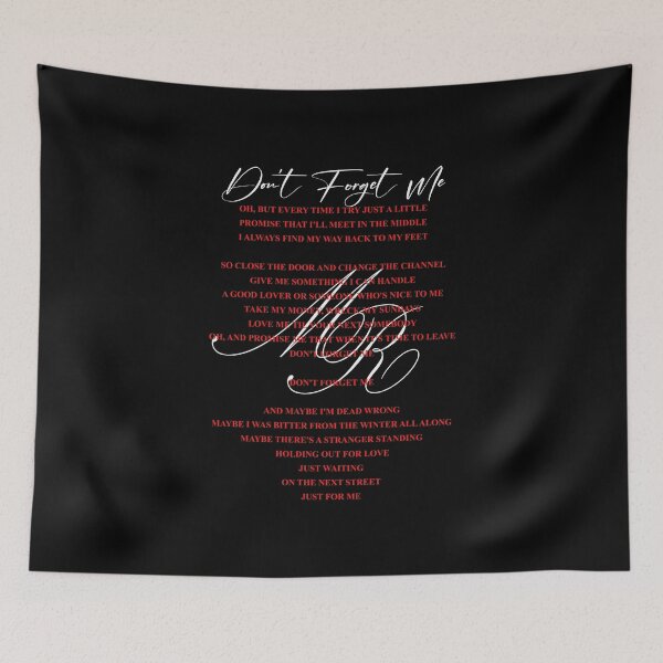 Item preview, Maggie Rogers Merch Don't Forget Me Lyric designed and sold by drawn-nana.