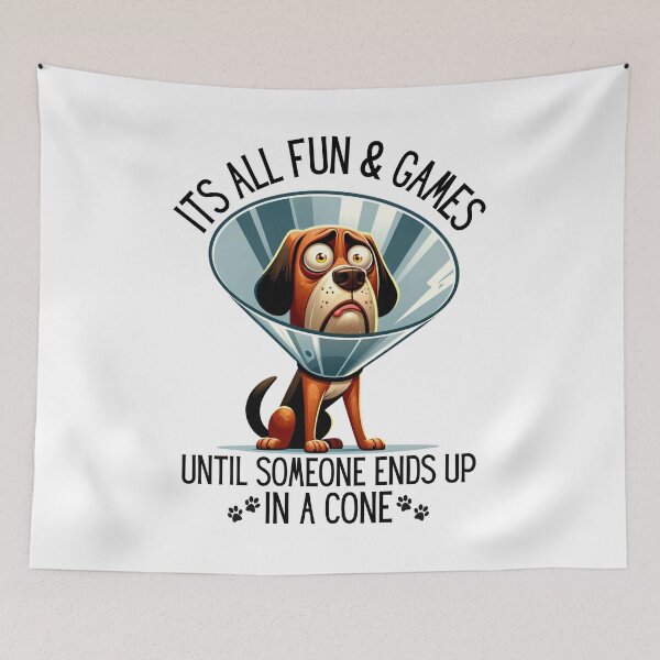 Item preview, It's All Fun & Games Until Someone Ends Up In A Cone designed and sold by BeansHotTees.