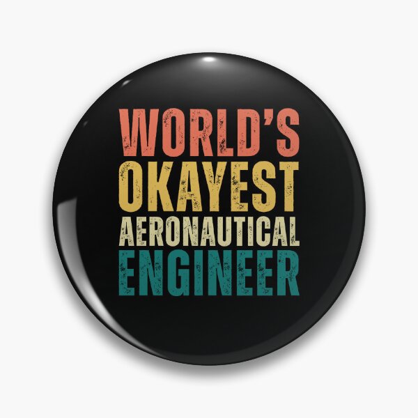 Item preview, Retro Worlds Okayest Aeronautical Engineer designed and sold by kamrankhan.