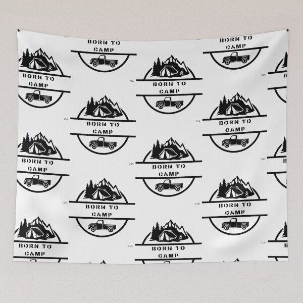 Item preview, Title: Hill Yeah! Born to Camp Adventure Awaits designed and sold by clecticuk.