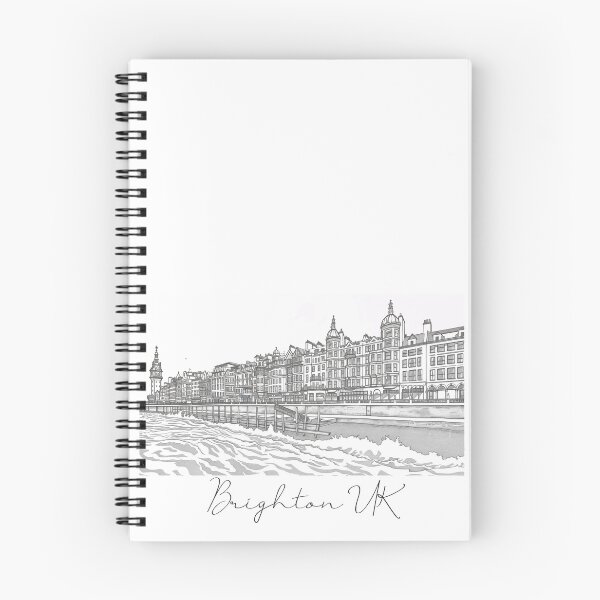 Item preview, Brighton UK Cityscape View Line art designed and sold by PrintsByVickson.