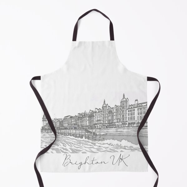Item preview, Brighton UK Cityscape View Line art designed and sold by PrintsByVickson.