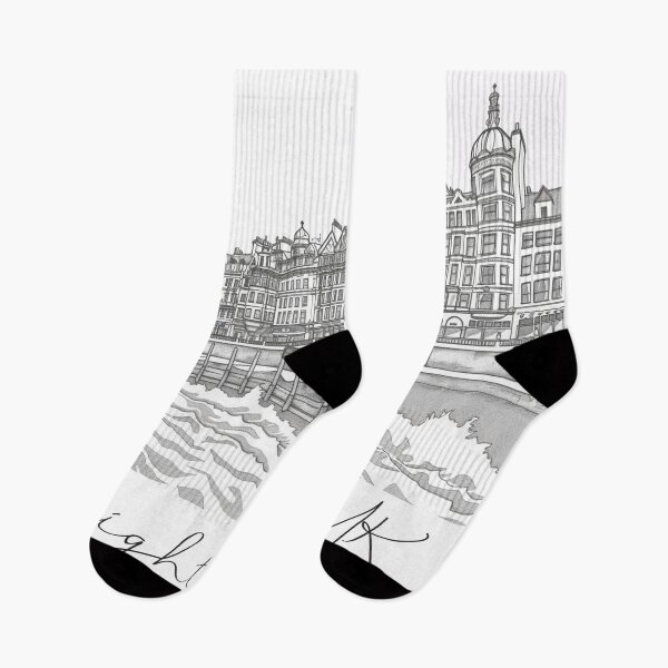 Item preview, Brighton UK Cityscape View Line art designed and sold by PrintsByVickson.