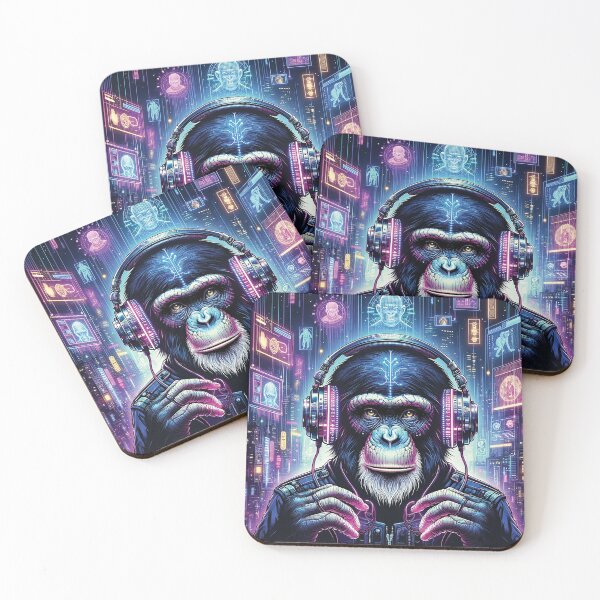 Item preview, Cyber Ape: Neon Genesis designed and sold by Gold Turtle  Lina.