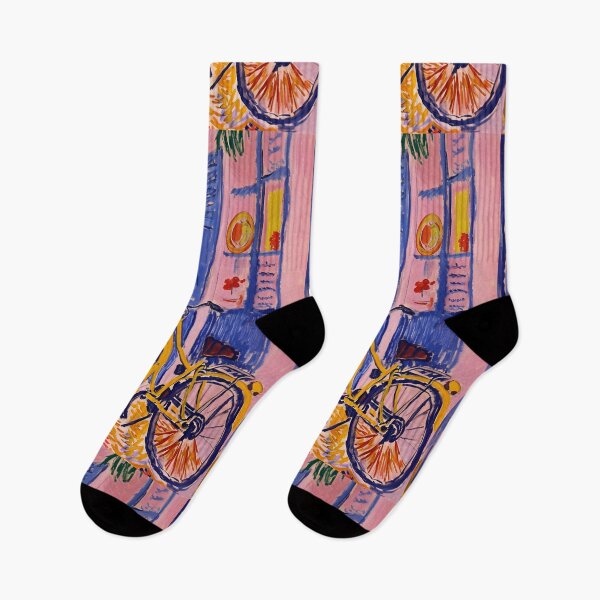 Item preview, Allure of Romance in Motion- Fauvist Inspired Parisian Bike - A Poetic Expression of Love designed and sold by OlfactoART Studio.