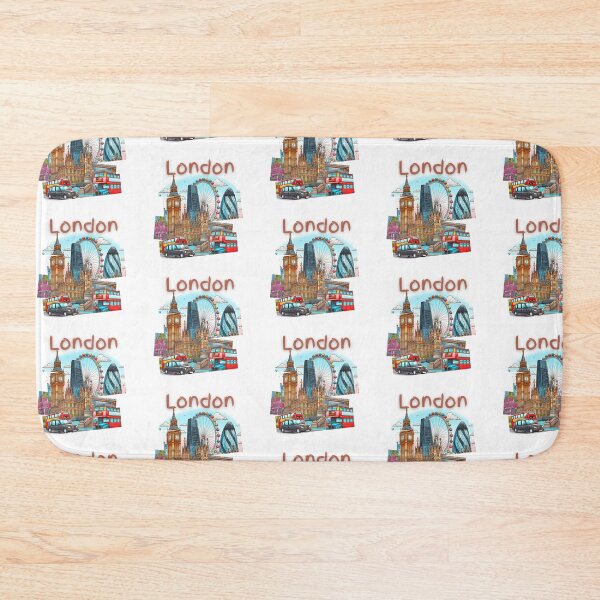 Item preview, London and London Eye  mixed cartoon style, double decker, Big Ben designed and sold by Coolparrotgirl.