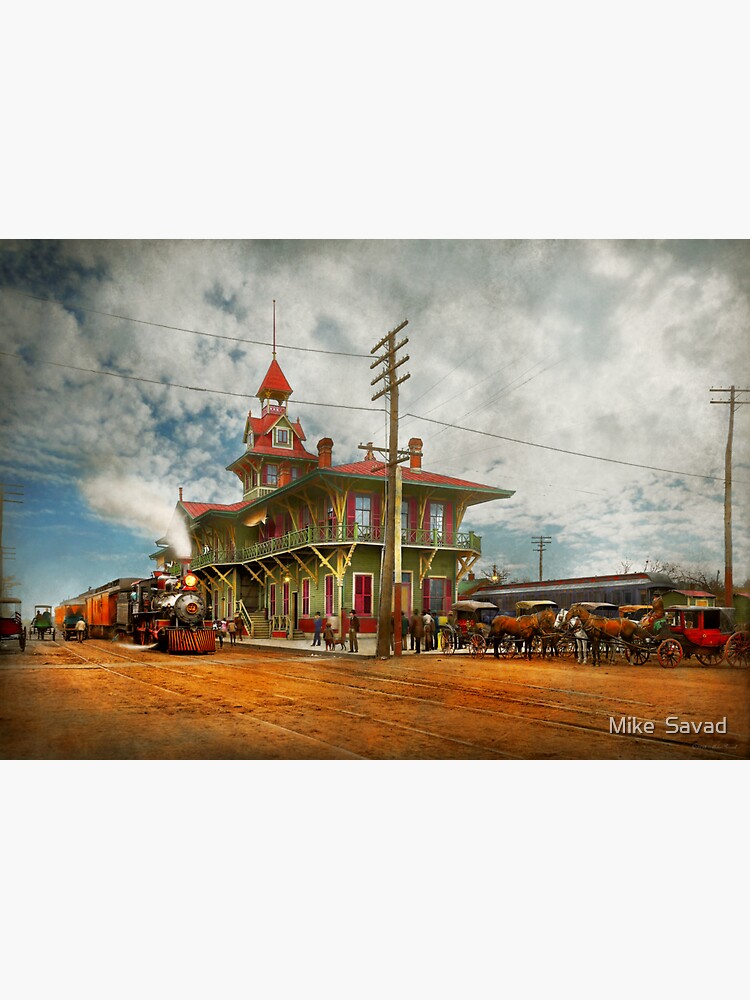 Train Station - Pensacola FL - The Louisville and Nashville Railroad 1900 iPhone  Case by Mike Savad - Mike Savad - Artist Website