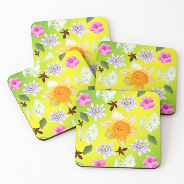 Item preview, "Springtime Bliss: Hibiscus and Passionflower's in Harmony" designed and sold by A-Work-Of-Art.