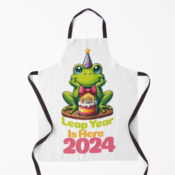 Artikelvorschau, Das Schaltjahr 2024 ist da. Glückliche Froschliebhaber entworfen und verkauft von Stick-Artistry.