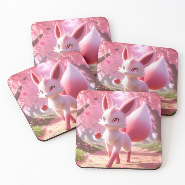 Item preview, Pink fox in the Cherry Blossom Wonderland designed and sold by JellyBeanSpark.