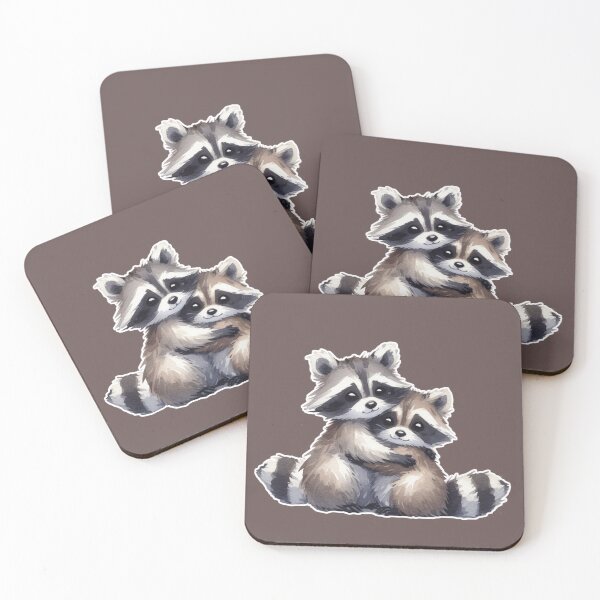 Item preview, Cozy Raccoon Hug designed and sold by shellle in the ocean.