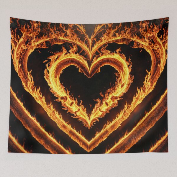 Item preview, Flaming Heart designed and sold by Claude  Leblanc.
