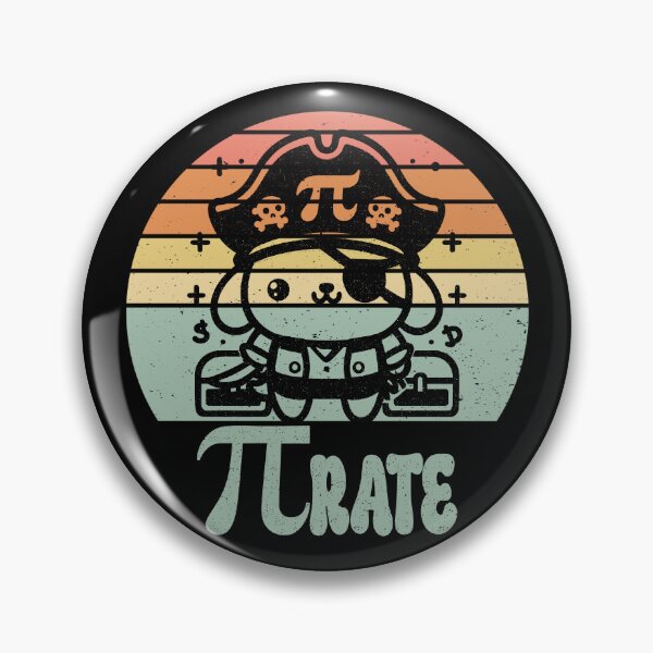 Aperçu de l'œuvre Pirate Pi Day Happy Dog aime l'humour les amateurs de géométrie créée et vendue par Chmielayka.