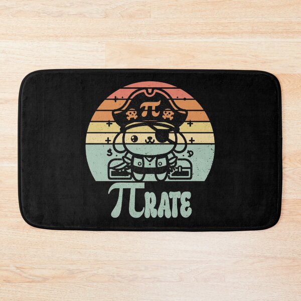 Aperçu de l'œuvre Pirate Pi Day Happy Dog aime l'humour les amateurs de géométrie créée et vendue par Chmielayka.
